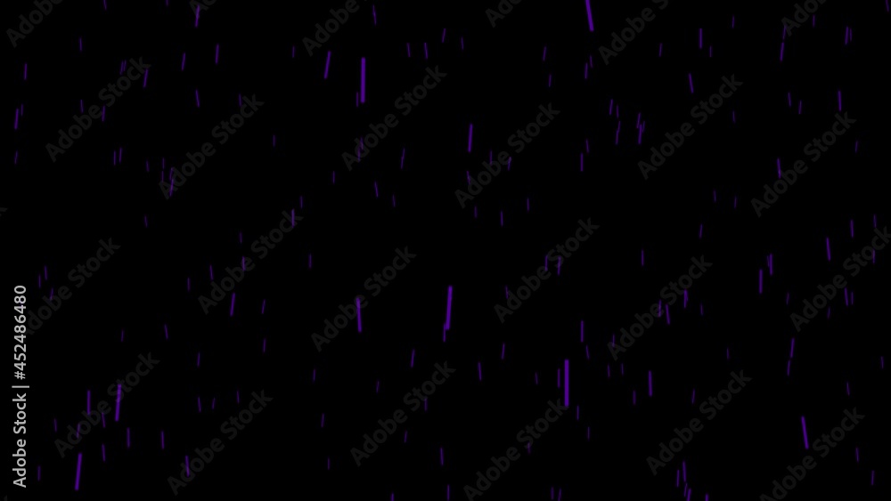 Poster colorful purple straight lines on black background. abstract seamless looped animation of neon, glow