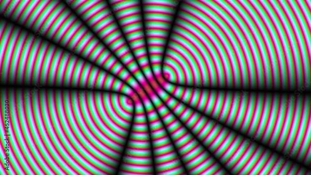 Poster colorful red straight lines on black background. abstract seamless looped animation of neon, glowing