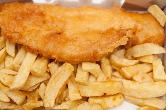 Fish and Chips from an English Fish and Chip Shop