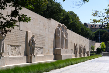 International Monument to the Reformation also know as Reformation Wall at University park Bastions...