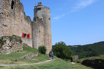 Fototapeta na wymiar Château de Najac, village médiéval du sud de la France