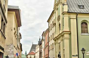 Fototapeta na wymiar Krakow, Old Town landmarks, HDR Image