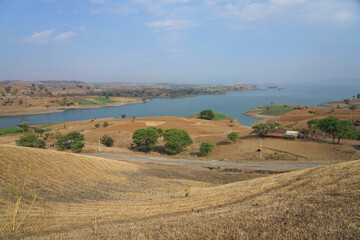 Chacha Kota on the backwaters of  Mahi River, Banswara, Rajasthan, India. Banswara is a city of 100...