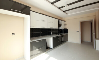 Modern newly built sample kitchen