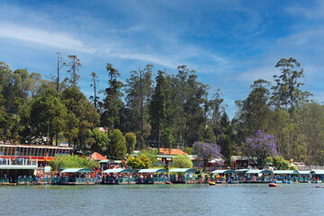 29th Mar 2016, Ootty,  Tamil Nadu, India. Ooty Boat House entry point, with tourists waiting for a...