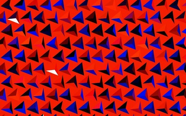 Dark Blue, Red vector texture with triangular style.