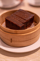 Steamed sponge cake