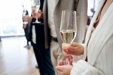two glasses of champagne