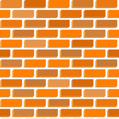 Red brick wall seamless background