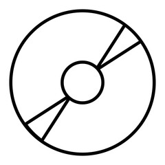 A perfect design icon of compact disc
