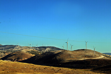 wind turbines farm