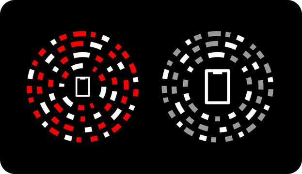 New Style of QR Code - Round QR Code. Circle. Vector.