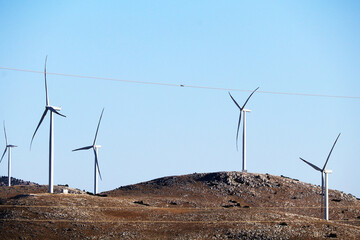 wind turbines farm