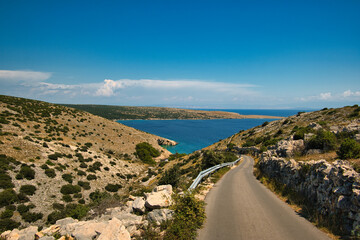 Koromacna beach in Cres Island, Croatia