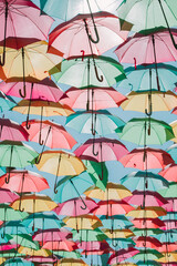 Fototapeta na wymiar ポルトガルのアゲダにある本場の傘祭り