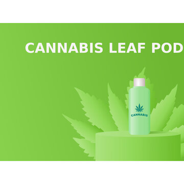 cbd cannabidiol marijuana cannabis web banner promotion good for banner website or social media post template