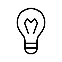 Bulb vector icon set. lighting illustration sign collection. light symbol or logo.