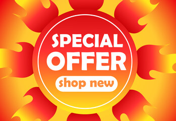 Special Offer Sale Banner Template.