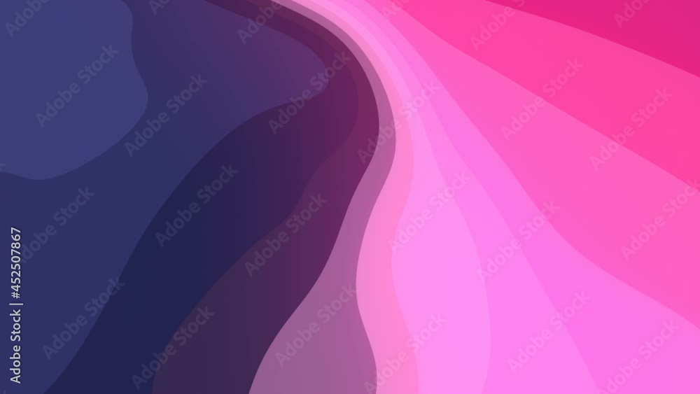 Poster 3d rendering abstract flat wavy background. digital seamless loop animation hd