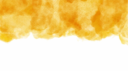 Yellow watercolor background for your design, watercolor background concept, vector.