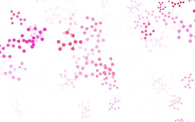 Light Pink vector backdrop with artificial intelligence data.