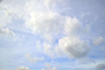 clouds in a clear sky