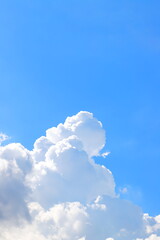 夏の青空と積雲