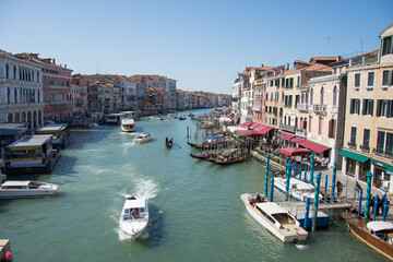 Fototapeta na wymiar Canal Grande ,Venice, Italy ,2019 . march