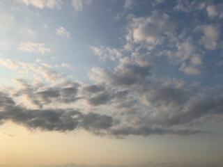 Obraz premium White clouds and blue sky.