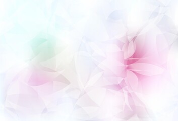 Light Pink, Yellow vector polygon abstract backdrop.