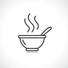 soup or milk bowl icon