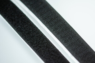 Velcro type slim band black, fluffy + velvet