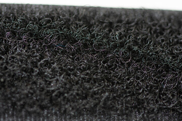 Velcro type slim band black, fluffy