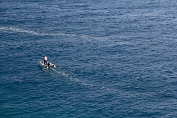 Man on a boat