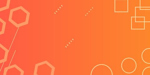 orange geometry background