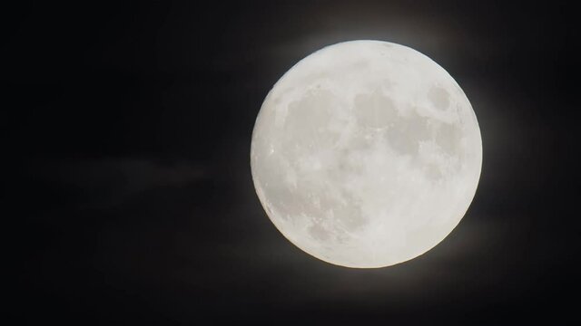 Blue moon timelapse shot on August 21, 2021.