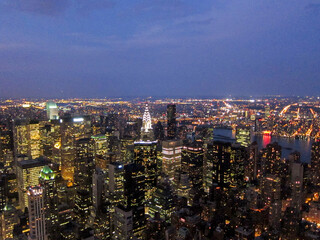 Fototapeta na wymiar Night view of New York City