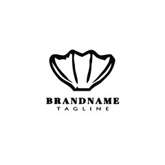scallops logo icon design template cute illustration