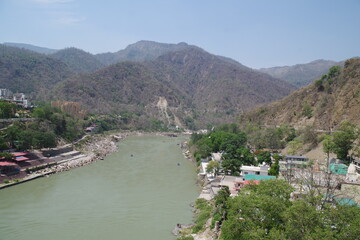 インド　リシケシュのガンジス川