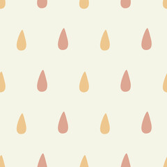 Vector Pastel Pink Yellow Raindrop seamless pattern background perfect for fabric, scrapbooking, wallpaper, web and graphic projects.