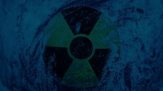 Man Wipes Off Snow Revealing Radioactive Sign In The Dark