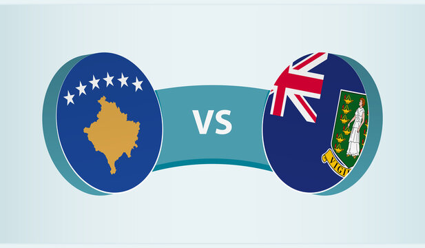 Kosovo versus British Virgin Islands, team sports competition concept.