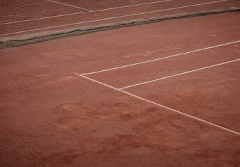 Open tennis court