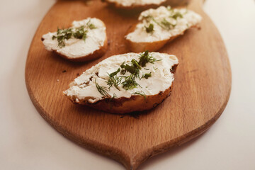 Italian sandwich with cheese