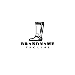 boot logo icon design template vector illustration