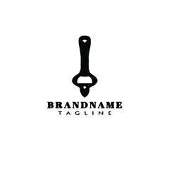 bottle opener logo icon design template vector illustration
