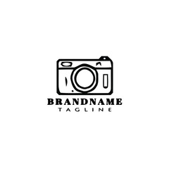 camera logo design template icon vector