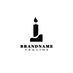 chandelier logo icon design template vector illustration