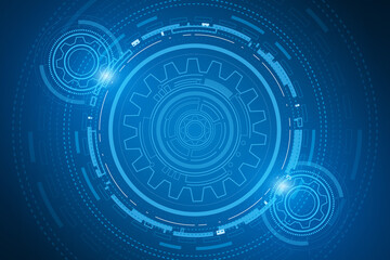 digital technology and engineering, digital telecoms concept, Hi-tech, futuristic technology background, vector illustration.	
