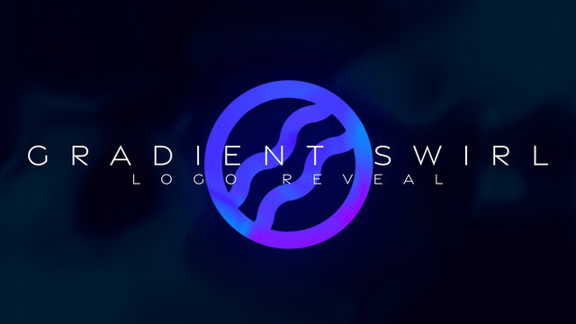 Gradient Swirl Logo Reveal